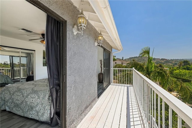 12235 Circula Panorama, North Tustin, CA 92705 - balcony featuring ceiling fan