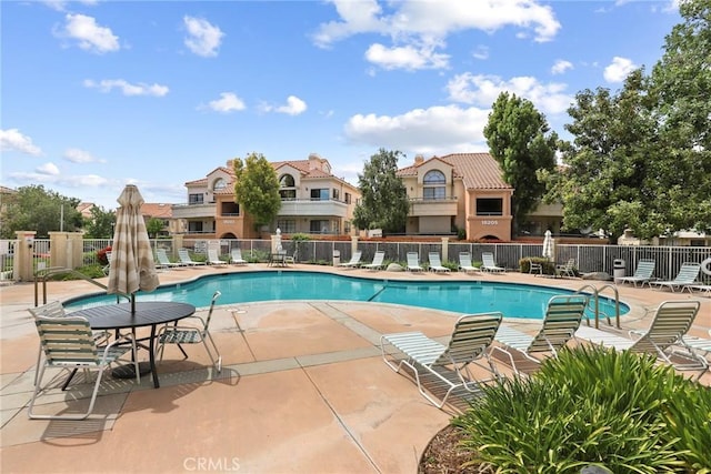 18102 Flynn Dr Unit 4602, Canyon Country, CA 91387 - community pool featuring a patio