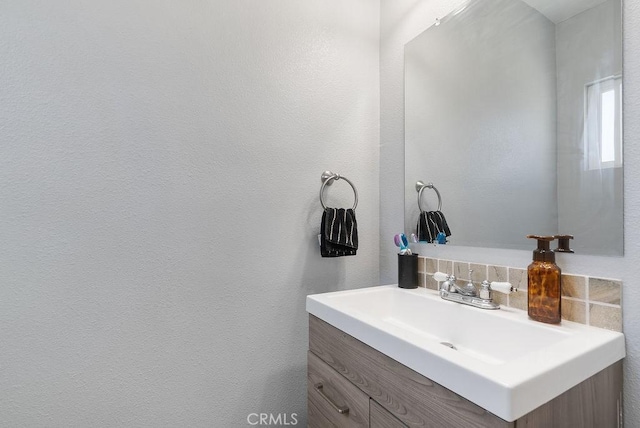158 W Del Amo Blvd, Long Beach, CA 90805 - bathroom with vanity and decorative backsplash