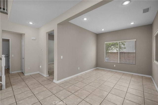 19752 Sierra Meadows Ln, Porter Ranch, CA 91326 - spare room with light tile patterned floors and recessed lighting