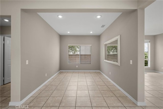 19752 Sierra Meadows Ln, Porter Ranch, CA 91326 - unfurnished room featuring healthy amount of natural light, light tile patterned floors, and recessed lighting