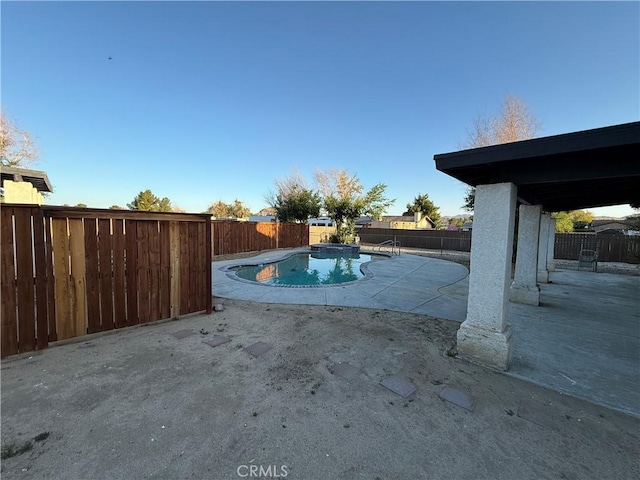 15332 Tuscola Rd, Apple Valley, CA 92307 - view of pool with a fenced backyard and a patio area