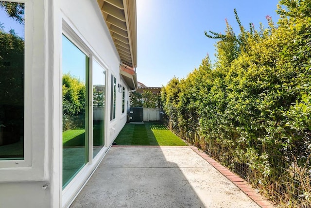 4161 Rhodes Way, Oceanside, CA 92056 - view of patio with central AC