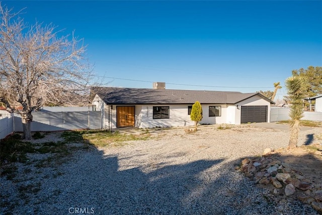 60468 Latham Trl, Joshua Tree, CA 92252 - view of front of home with a garage and driveway