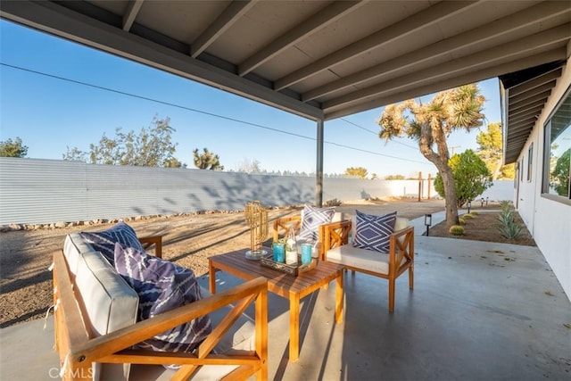 60468 Latham Trl, Joshua Tree, CA 92252 - fenced backyard with a patio