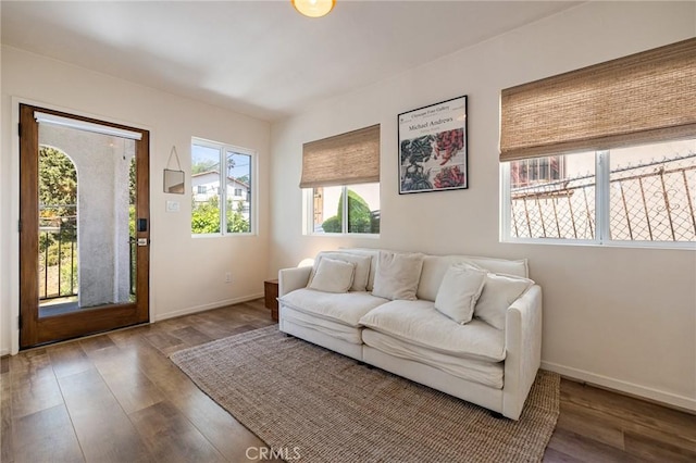 4142 Mercury Ave, Los Angeles, CA 90031 - living room with wood finished floors and baseboards