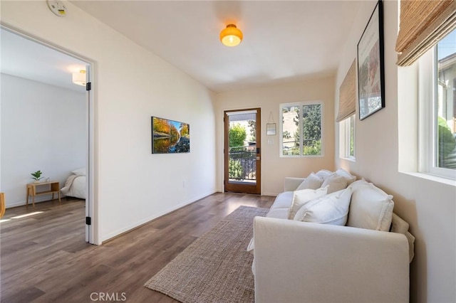 4142 Mercury Ave, Los Angeles, CA 90031 - living room featuring wood finished floors and baseboards