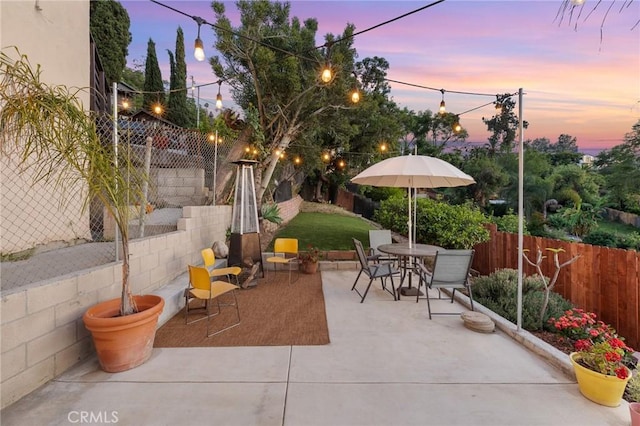 4142 Mercury Ave, Los Angeles, CA 90031 - fenced backyard with a patio area and outdoor dining area