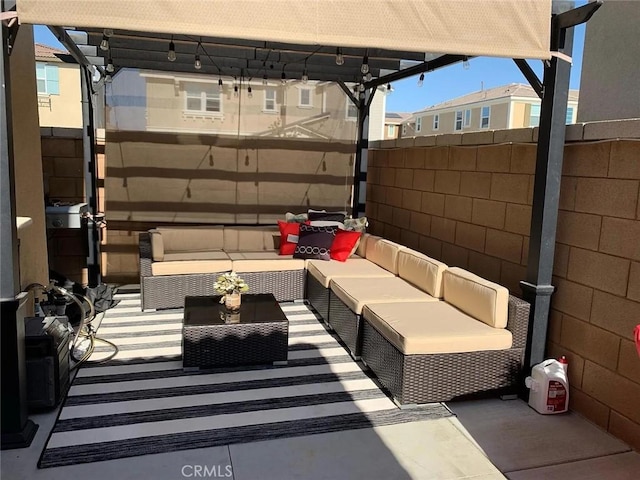3235 E Olympic Dr, Ontario, CA 91762 - view of patio with an outdoor living space