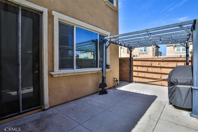 3235 E Olympic Dr, Ontario, CA 91762 - view of patio / terrace featuring area for grilling and a pergola