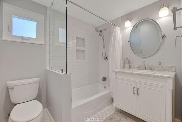 2486 Napoli Way, Costa Mesa, CA 92627 - full bath with shower / tub combo with curtain, vanity, and toilet