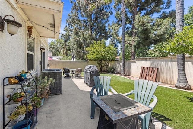 6600 Montresor Pl, Rancho Cucamonga, CA 91737 - view of patio / terrace with central AC