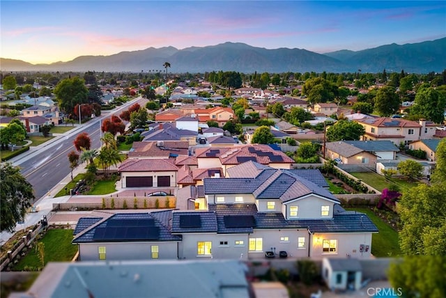 4840 Temple City Blvd, Temple City, CA 91780 - aerial view at dusk of a mountain view and a residential view