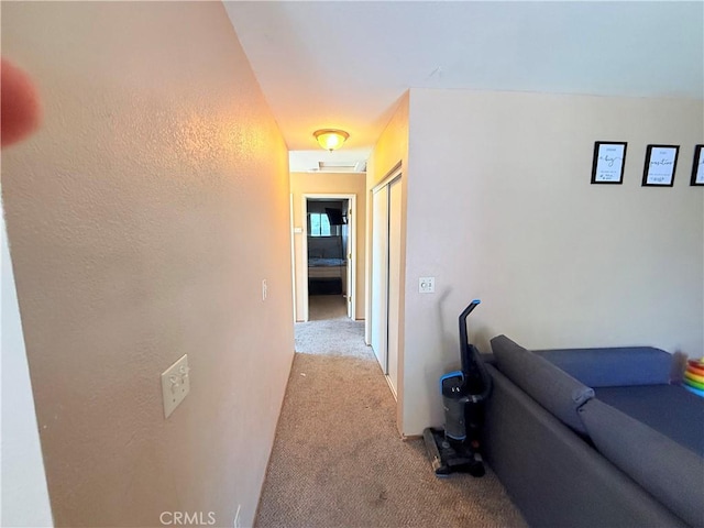 631 N St, Corning, CA 96021 - hallway featuring light colored carpet