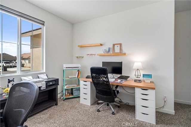 3615 Santa Monica Ct, Rosamond, CA 93560 - office area with light carpet