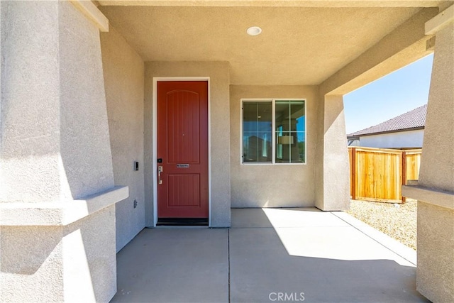 3615 Santa Monica Ct, Rosamond, CA 93560 - doorway to property featuring stucco siding