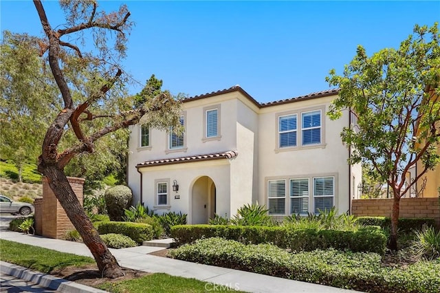 410 N Tapia Ln, Brea, CA 92821 - mediterranean / spanish-style home featuring stucco siding and a tiled roof