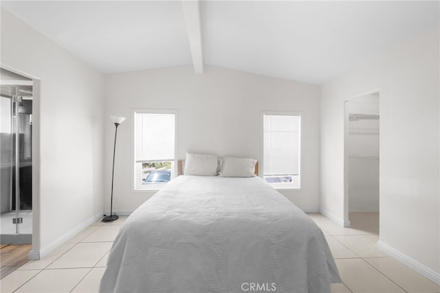 32955 Buckskin Rd, Temecula, CA 92592 - bedroom with light tile patterned floors, baseboards, and a spacious closet