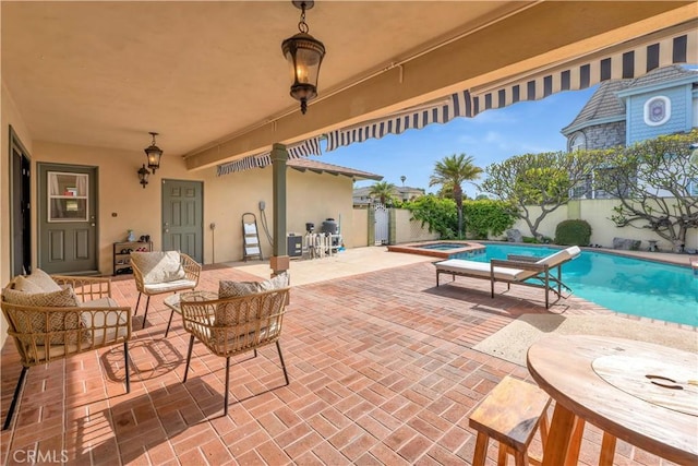 1931 El Sereno Ave, Arcadia, CA 91007 - view of patio / terrace featuring an in-ground hot tub