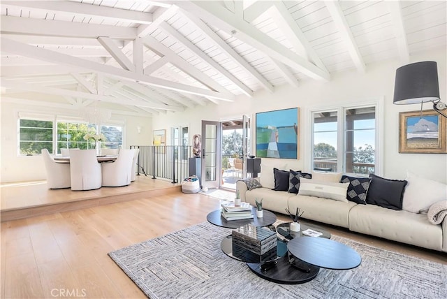 802 Rembrandt Dr, Laguna Beach, CA 92651 - living room featuring wood finished floors and wooden ceiling