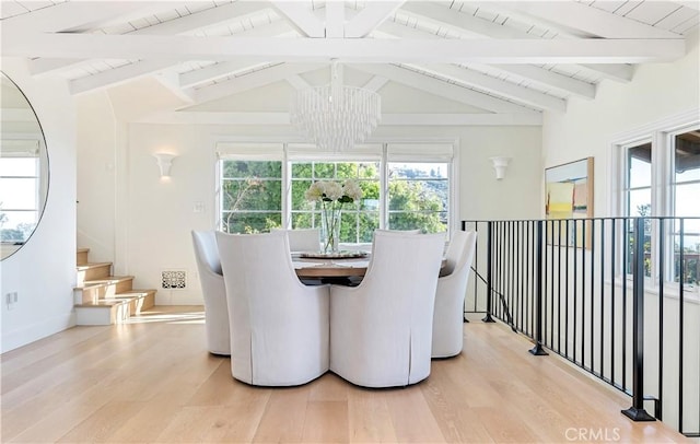 802 Rembrandt Dr, Laguna Beach, CA 92651 - dining area with a chandelier, light wood finished floors, and plenty of natural light