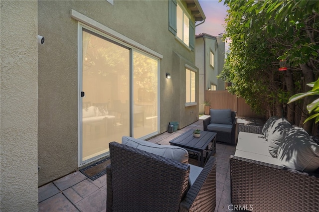 16741 Tim Ln, Van Nuys, CA 91406 - view of patio featuring an outdoor living space