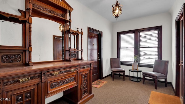 128 Lime Ave Unit 14, Long Beach, CA 90802 - living area featuring an office area and carpet