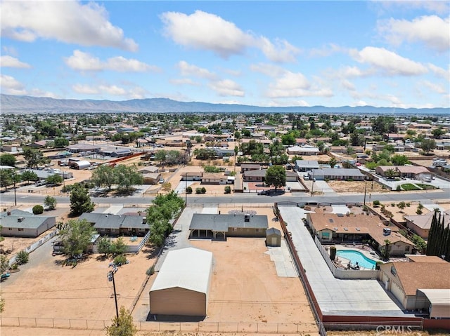 17970 Pitache St, Hesperia, CA 92345 - aerial view of residential area featuring a mountainous background and a pool
