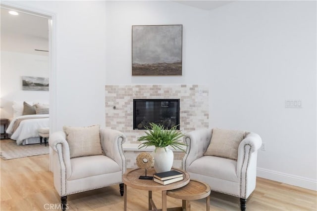 13165 N Bluffs Ct, San Miguel, CA 93451 - sitting room with wood finished floors and baseboards