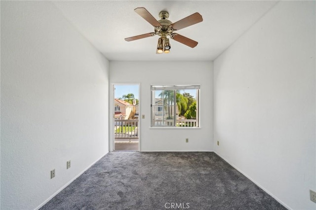 12958 Boston Ave, Chino, CA 91710 - unfurnished room with carpet, a ceiling fan, and baseboards