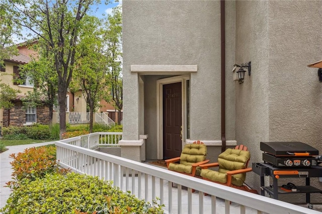 23423 Abbey Glen Pl Unit 30, Valencia, CA 91354 - property entrance with stucco siding