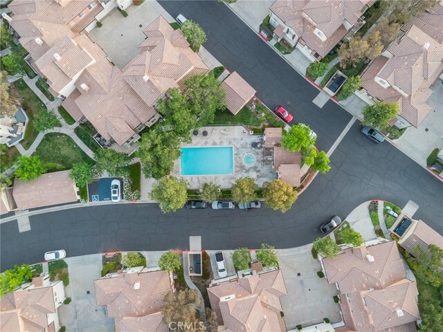 23423 Abbey Glen Pl Unit 30, Valencia, CA 91354 - drone / aerial view of a pool