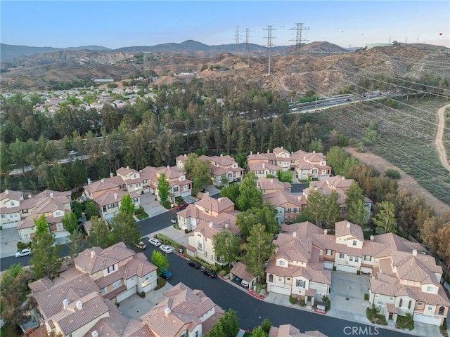 23423 Abbey Glen Pl Unit 30, Valencia, CA 91354 - aerial overview of property's location featuring nearby suburban area and mountains