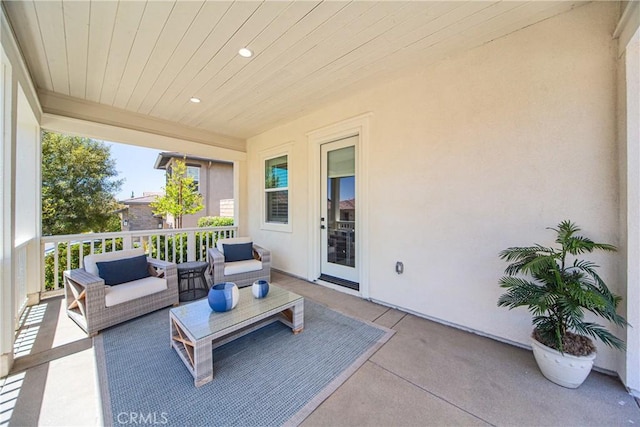 39454 Chamise St, Temecula, CA 92591 - view of patio featuring an outdoor living space