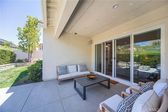 39454 Chamise St, Temecula, CA 92591 - view of patio / terrace featuring an outdoor living space