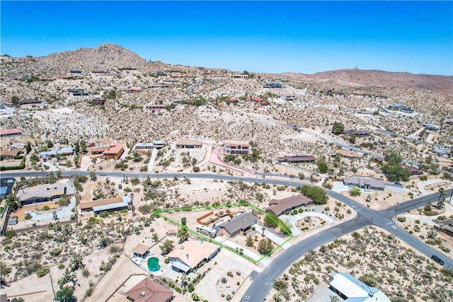 57490 Redondo St, Yucca Valley, CA 92284 - bird's eye view of mountains and a desert landscape