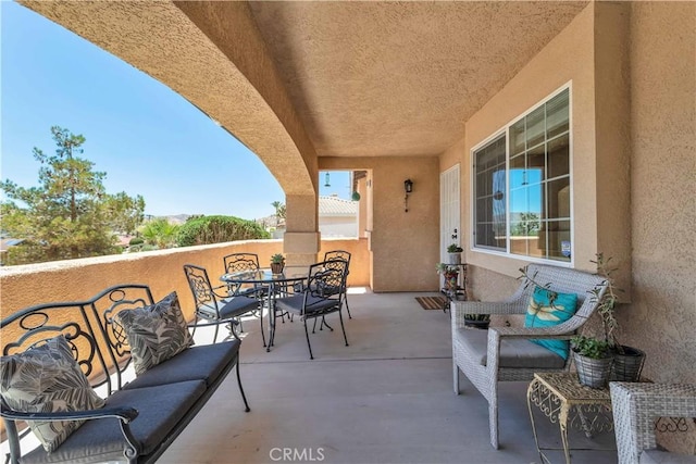 57490 Redondo St, Yucca Valley, CA 92284 - view of patio / terrace featuring outdoor dining space