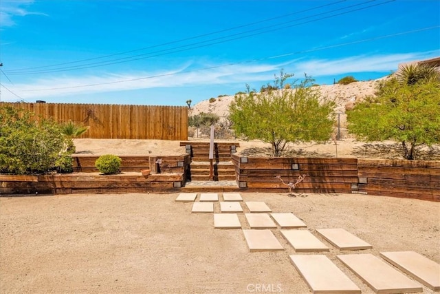 57490 Redondo St, Yucca Valley, CA 92284 - view of yard featuring a mountain view