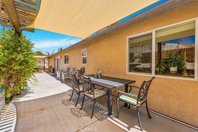 57490 Redondo St, Yucca Valley, CA 92284 - view of patio / terrace with outdoor dining area