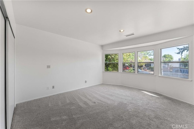 14259 Emelita St, Van Nuys, CA 91401 - empty room with carpet floors, recessed lighting, and baseboards