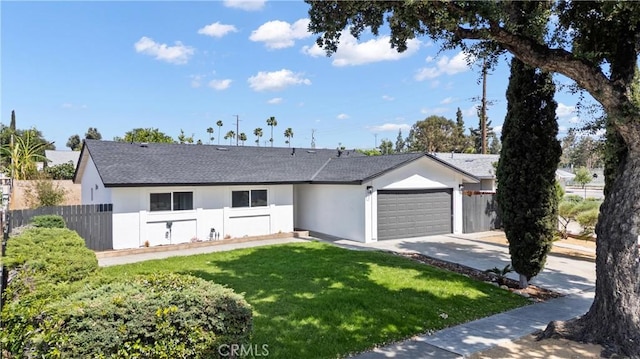 1608 Heron Ct, Redlands, CA 92374 - ranch-style house with an attached garage, stucco siding, concrete driveway, and a shingled roof