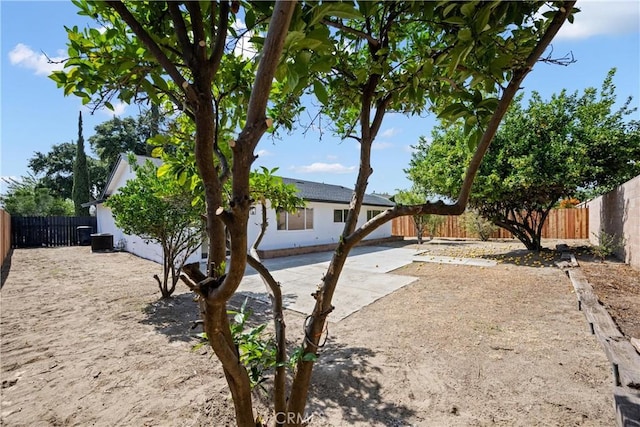 1608 Heron Ct, Redlands, CA 92374 - fenced backyard featuring a patio and cooling unit