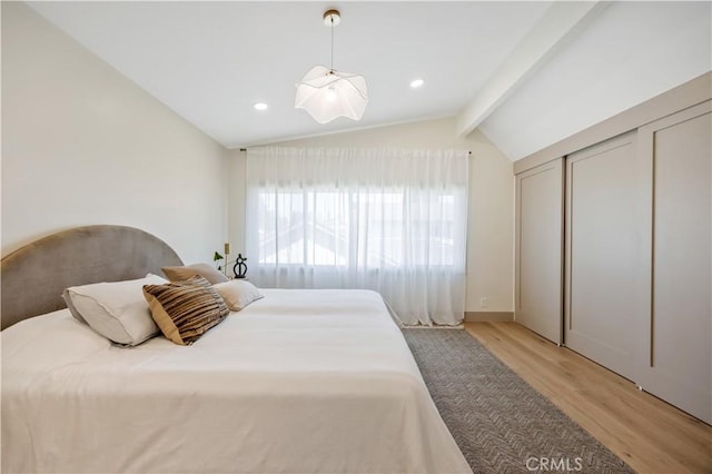 2012 Nantucket Pl, Tustin, CA 92780 - bedroom featuring light wood-style floors, recessed lighting, and a closet