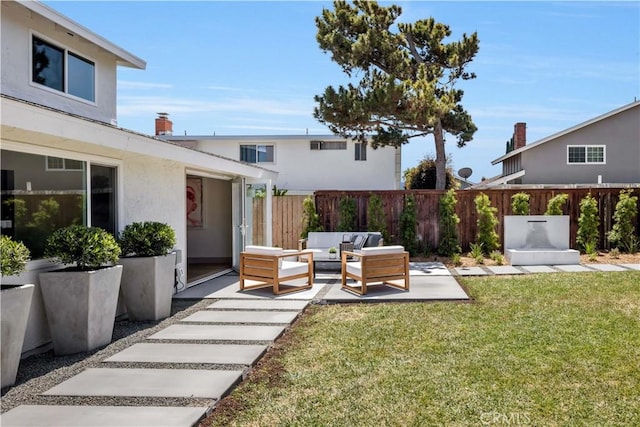 2012 Nantucket Pl, Tustin, CA 92780 - view of yard featuring an outdoor hangout area and a patio area