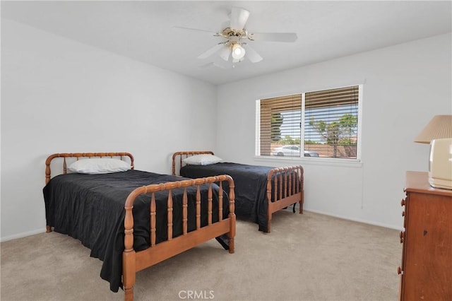 14303 Schooner Dr, Helendale, CA 92342 - carpeted bedroom featuring baseboards and ceiling fan