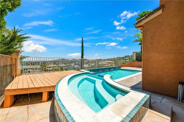 29 Villa Valtelena, Lake Elsinore, CA 92532 - view of swimming pool with a pool with connected hot tub