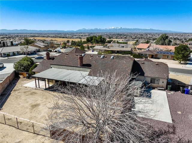 13889 Olathe Rd, Apple Valley, CA 92307 - aerial perspective of suburban area featuring a mountain backdrop