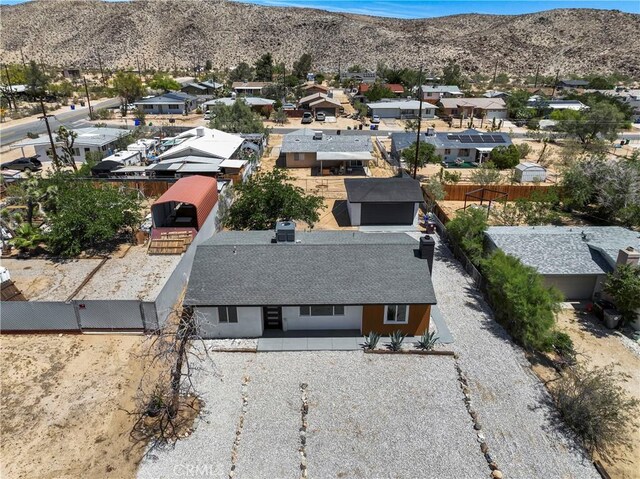 61730 Oleander Dr, Joshua Tree, CA 92252 - aerial perspective of suburban area with mountains