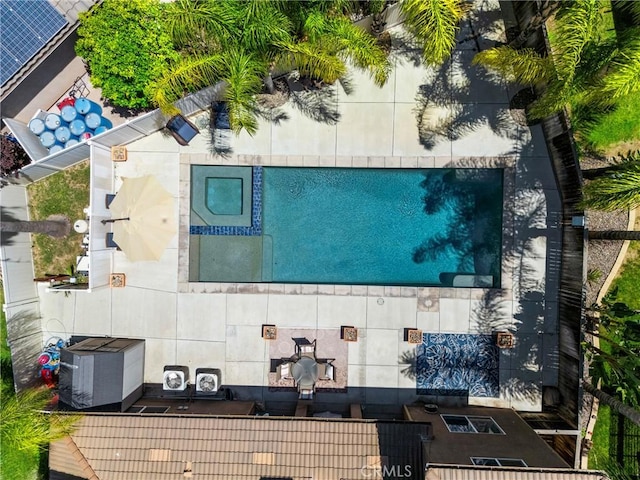 35616 Suzette Ct, Winchester, CA 92596 - drone / aerial view of a pool area