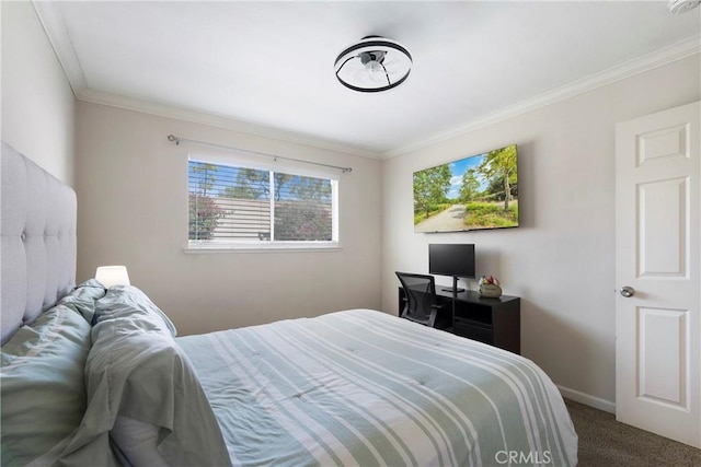21848 Ute Way, Lake Forest, CA 92630 - bedroom featuring carpet flooring, ornamental molding, and baseboards